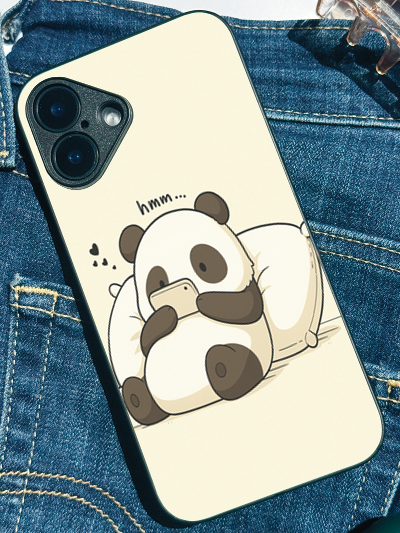 Hmm Panda iPhone Covers (11–16) Series | Cute Design