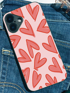 Love Scribbles Printed Glass Back iPhone Covers (11–16) Series | Cute Design