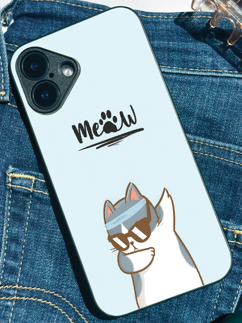 Cool Cat iPhone Covers (11–16) Series | Cute Design