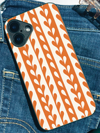 Terra Stripes Printed Glass Back iPhone Covers (11–16) Series | Aesthetic Designs