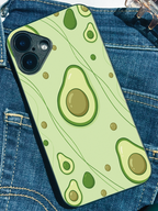 Cute & Quirky Avo Love Printed Glass Back iPhone Covers (11–16) Series | Aesthetic Designs