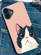Whisker Love Printed Glass Back iPhone Covers (11–16) Series | Cute Design