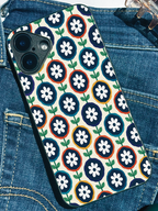 Daisy Retro Pop Printed Glass Back iPhone Covers (11–16) Series | Aesthetic Designs