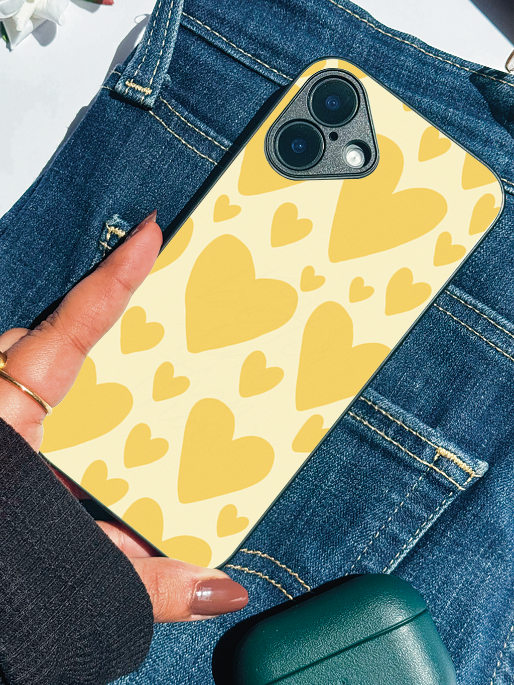 Sunshine Crush Printed Glass Back iPhone Covers (11–16) Series | Cute Designs