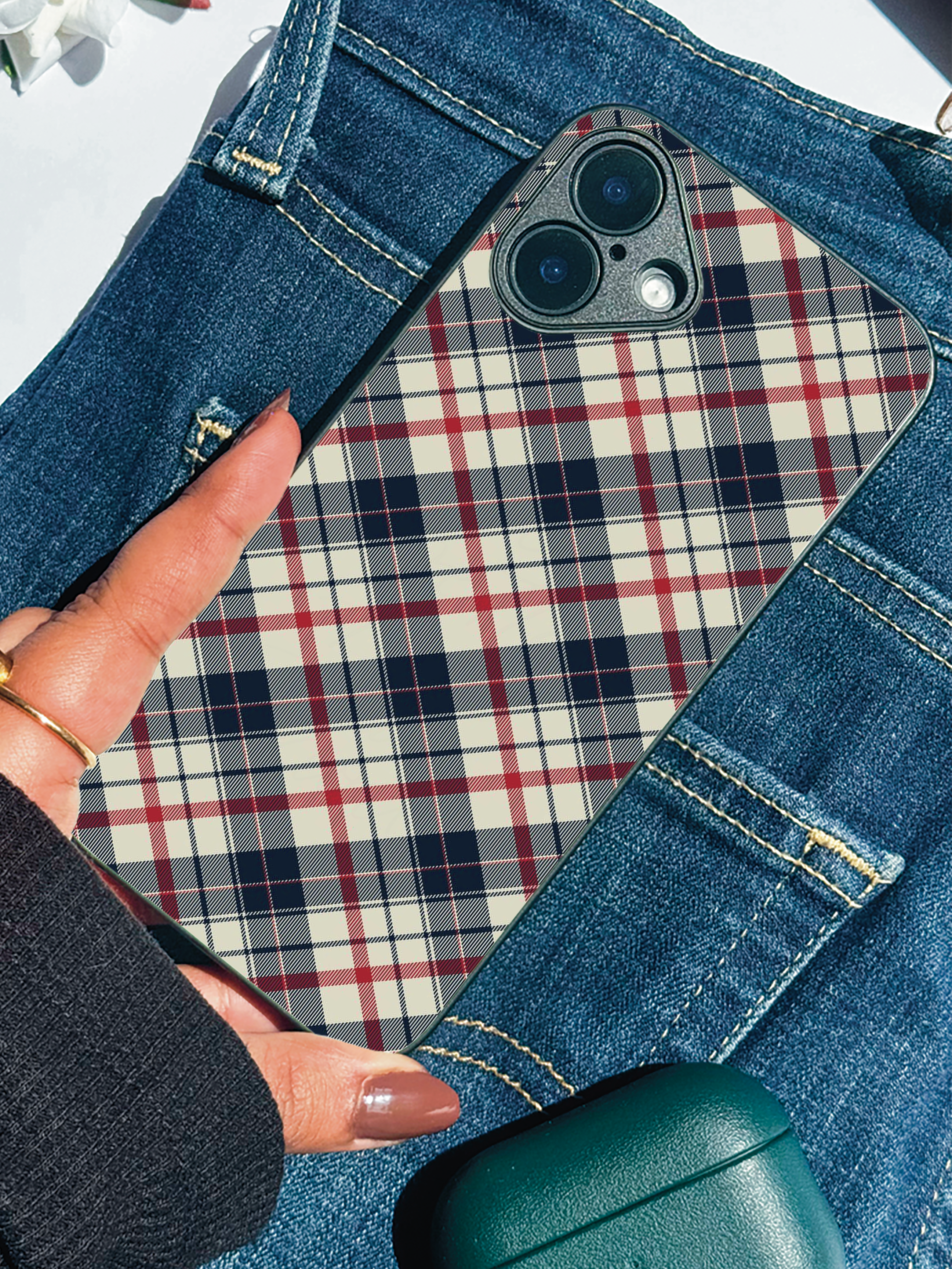 Plaid Perfection iPhone Covers (11–16) Series | Aesthetic Design