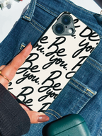 Boldly You Printed Glass Back iPhone Covers (11–16) Series |Aesthetic Designs