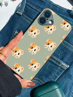 Cheeky Paws Printed Glass Back iPhone Covers (11–16) Series| Cute Design