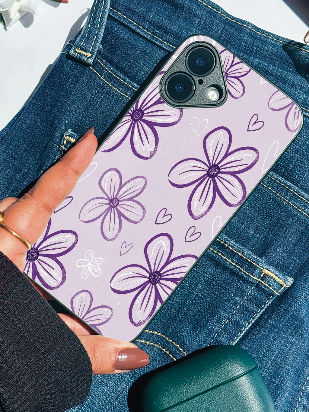Lilac Bloom iPhone Covers (11–16) Series | Cute Design