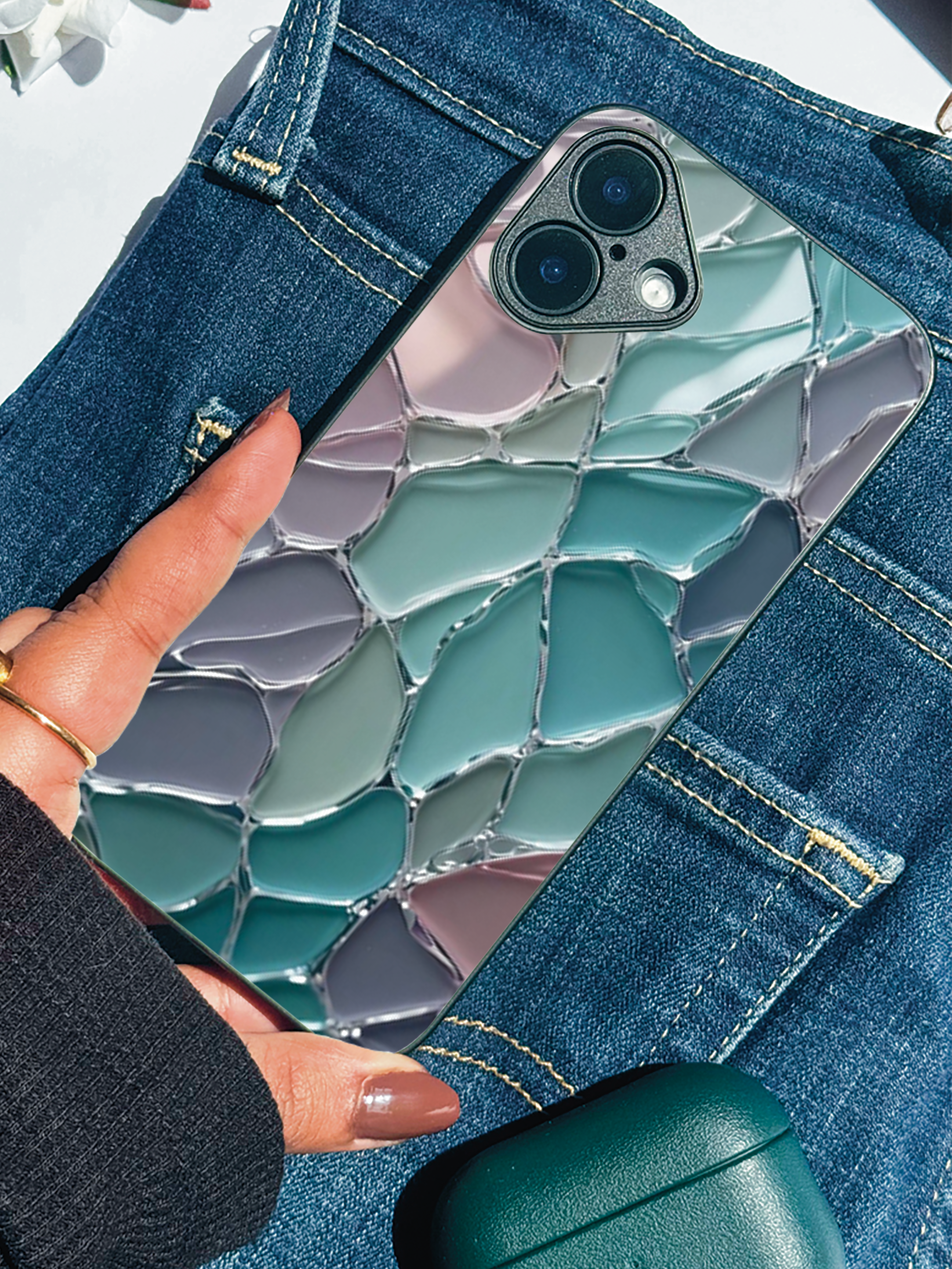 Ocean Glaze iPhone Covers (11–16) Series | Aesthetic Design