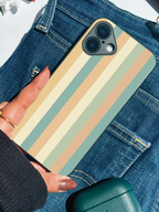 Pastel Waves Printed Glass Back iPhone Covers (11–16) Series | Aesthetic Designs