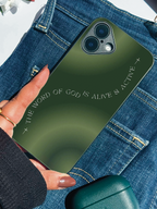 Word Alive Printed Glass Back iPhone Covers (11–16) Series | Aesthetic Designs