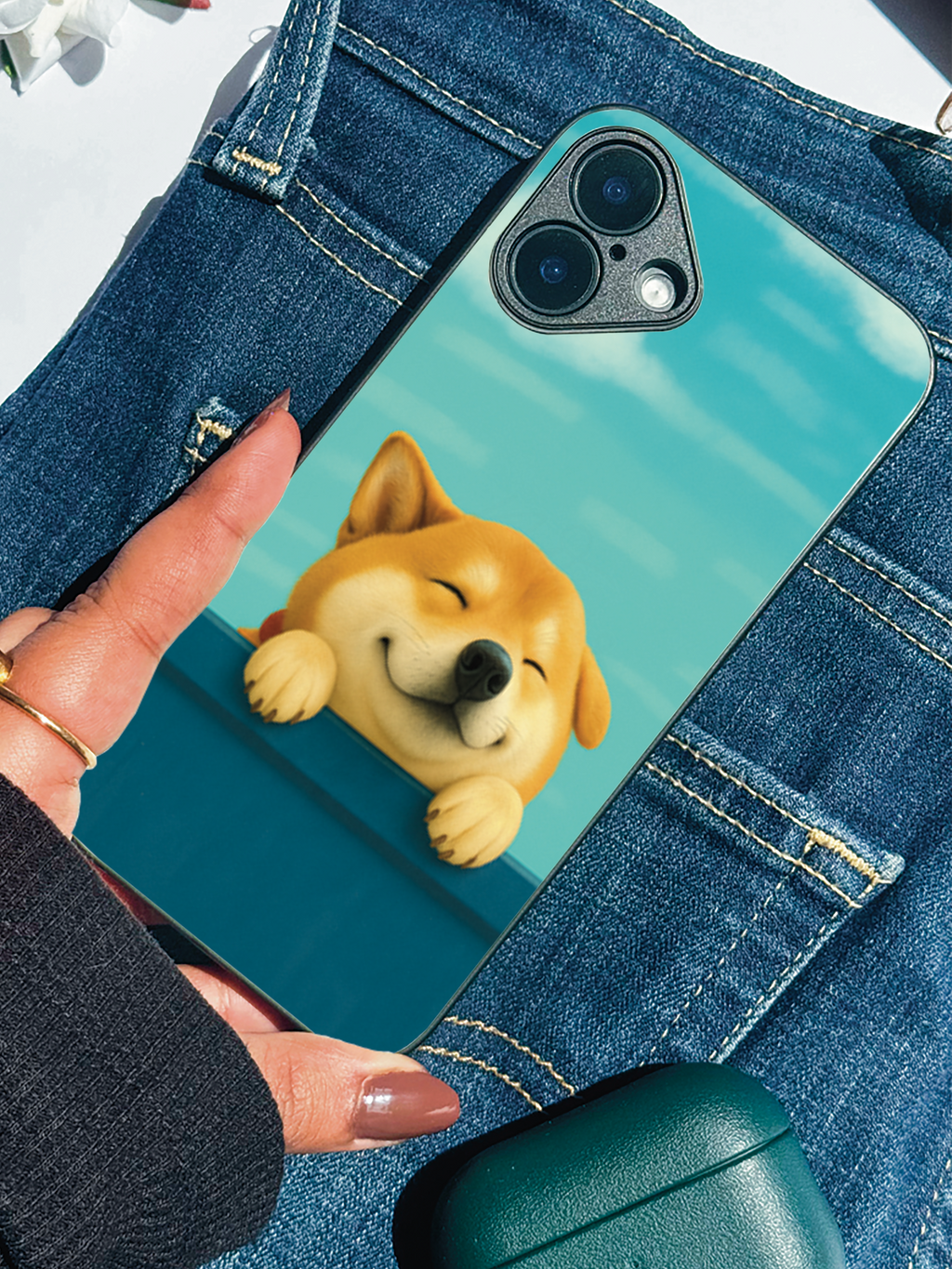Smiley Shibe iPhone Covers (11–16) Series | Cute Design