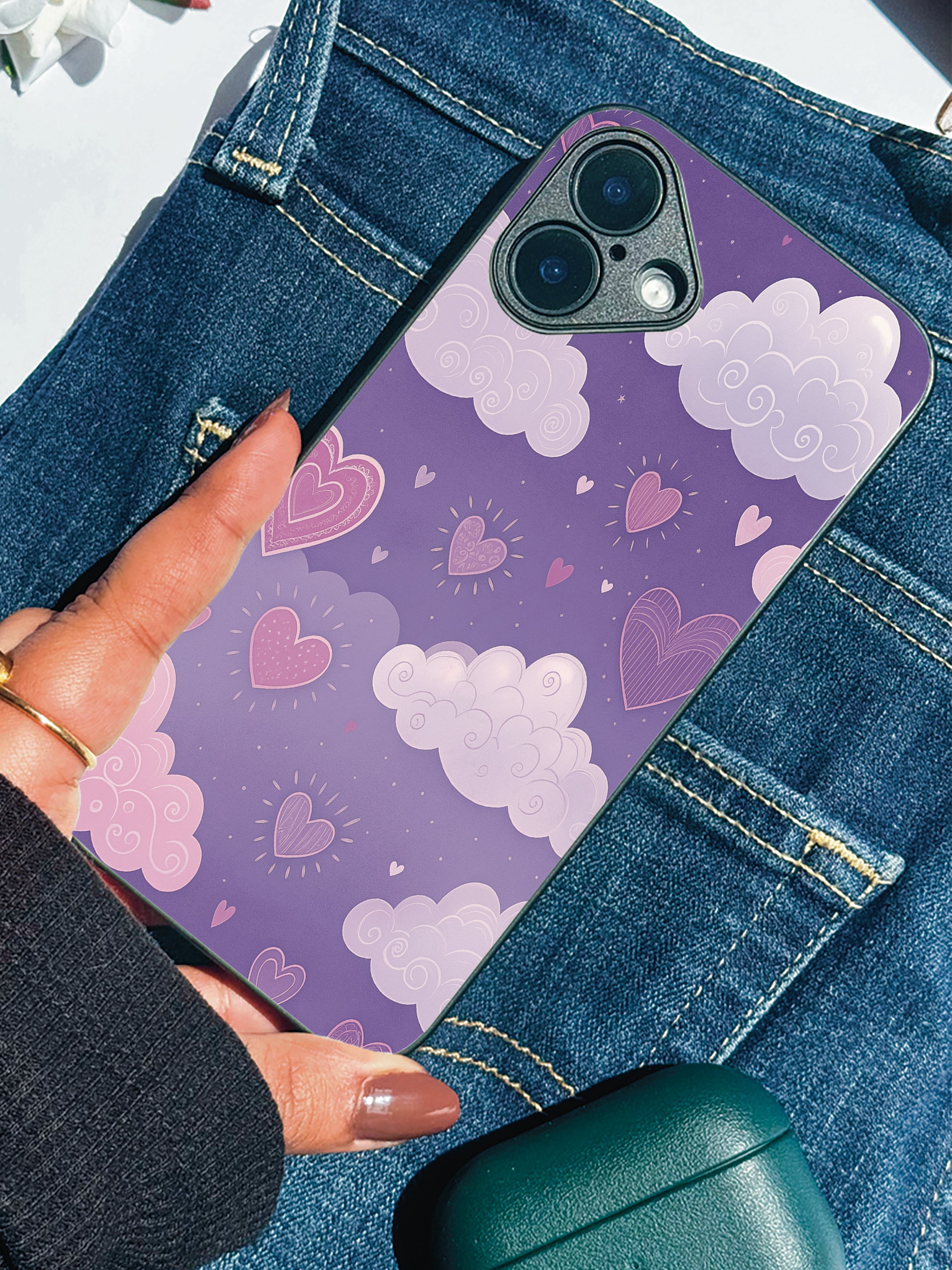 Lavender Skies iPhone Covers (11–16) Series | Cute Design