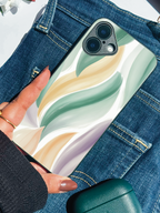 Ocean Mist Printed Glass Back iPhone Covers (11–16) Series | Aesthetic Design