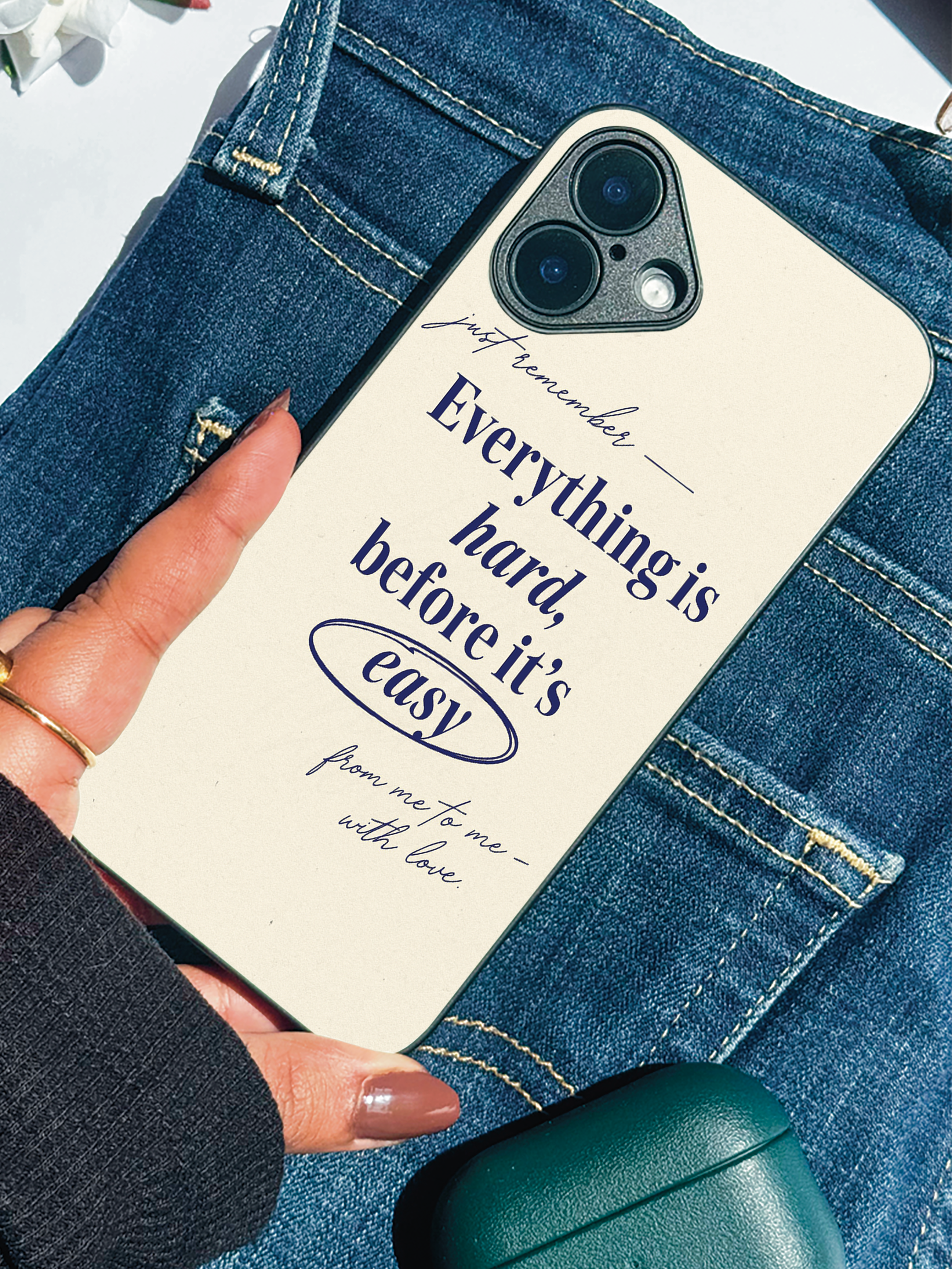 Soft Reminder iPhone Covers (11–16) Series | Aesthetic Design