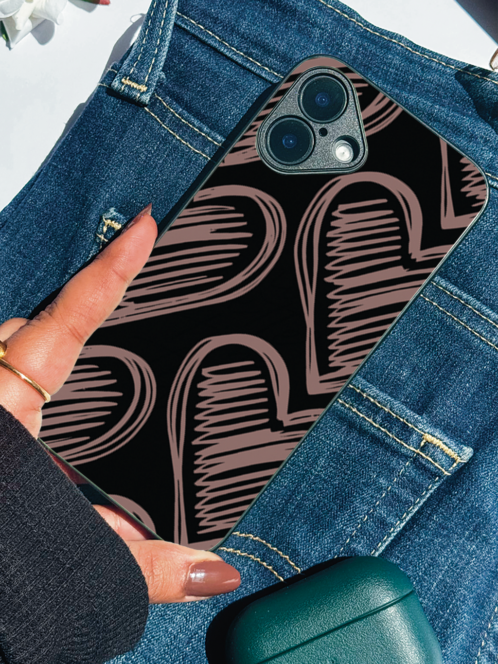 Heartlines iPhone Covers (11–16) Series | Cute Design