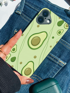 Cute & Quirky Avo Love Printed Glass Back iPhone Covers (11–16) Series | Aesthetic Designs