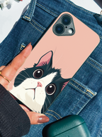 Whisker Love Printed Glass Back iPhone Covers (11–16) Series | Cute Design