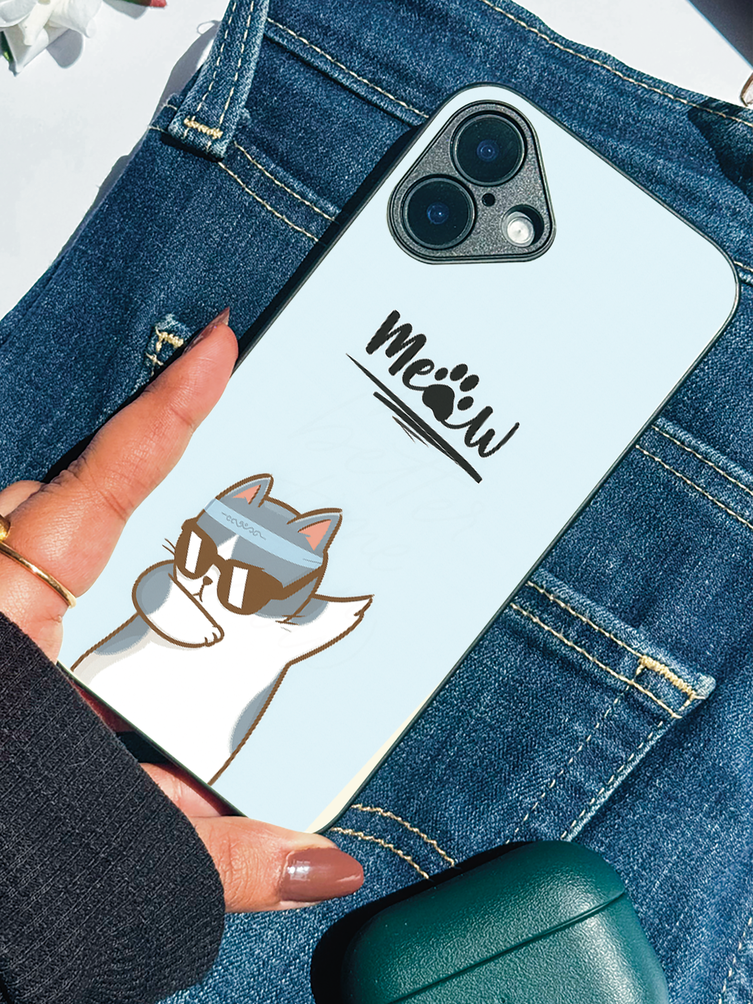 Cool Cat iPhone Covers (11–16) Series | Cute Design