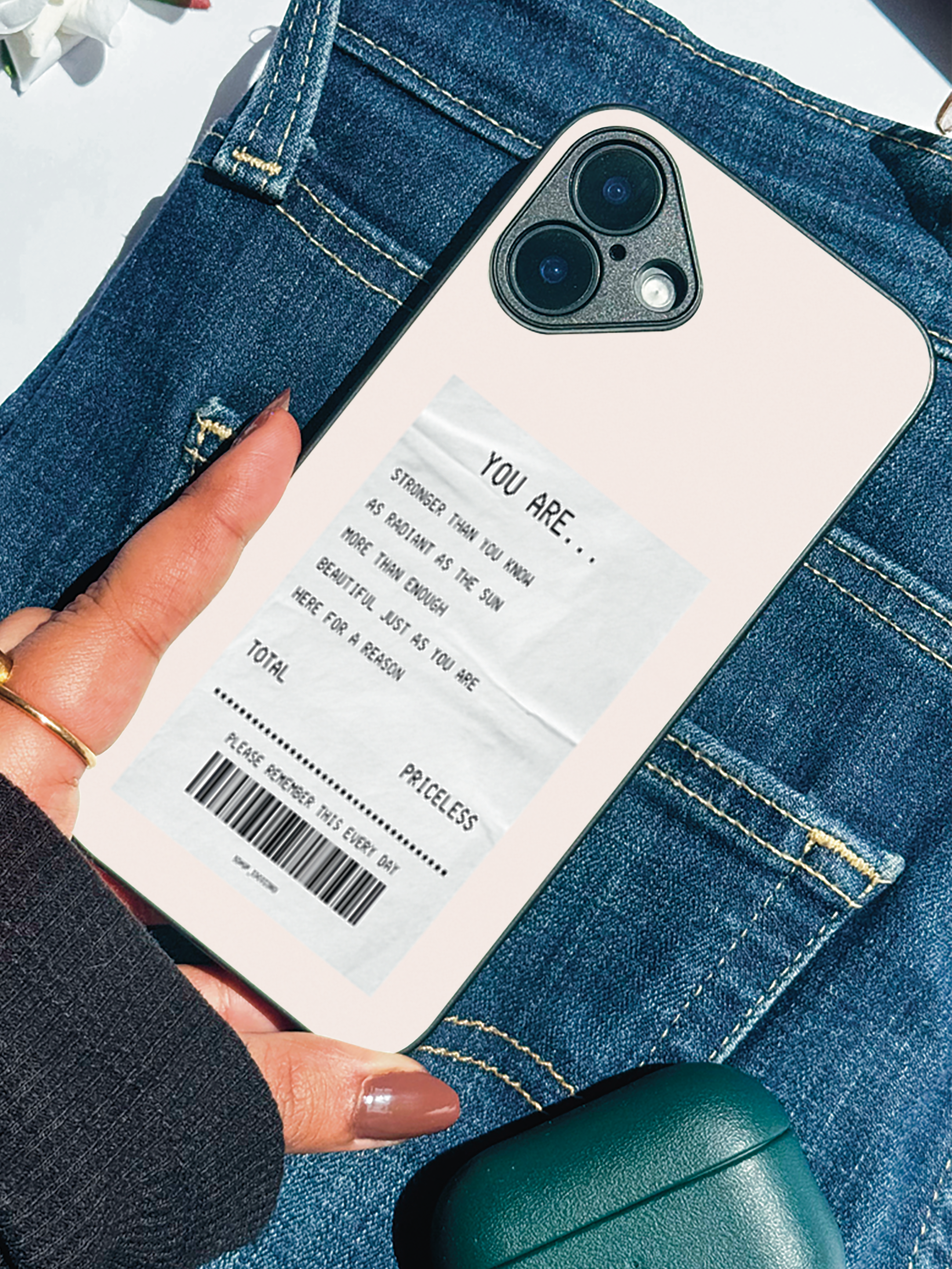 You Are Enough iPhone Covers (11–16) Series | Aesthetic Design