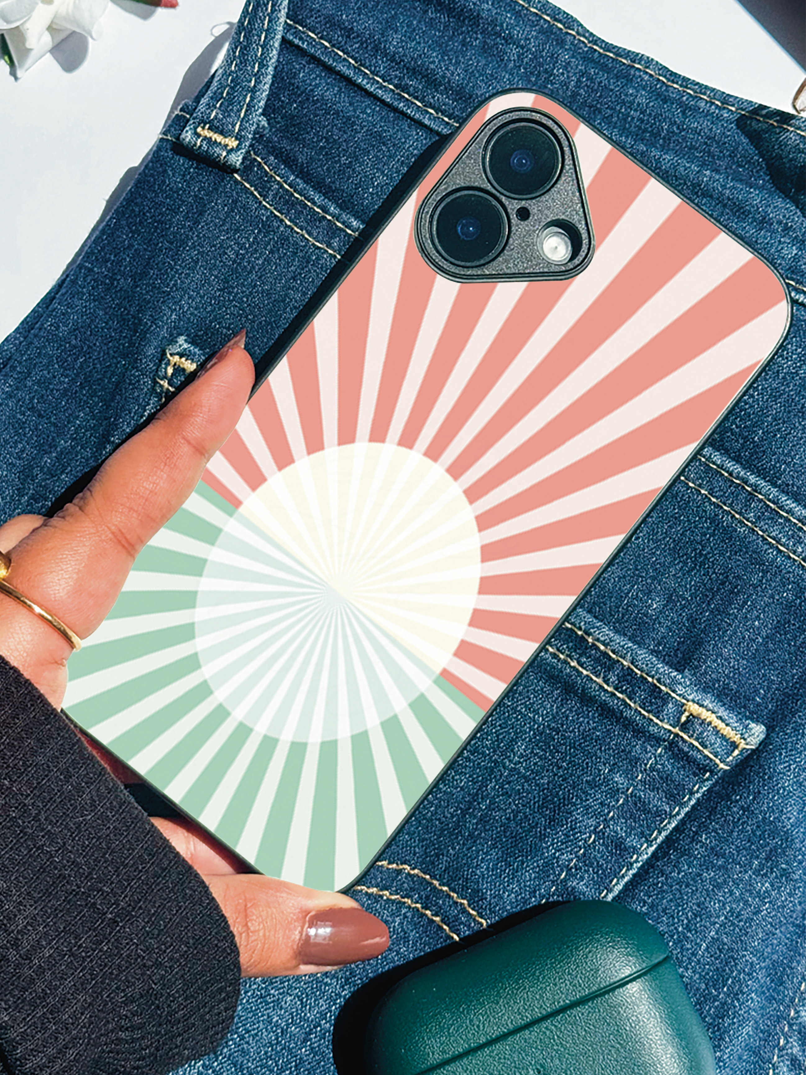 Sunburst Glow iPhone Covers (11–16) Series | Aesthetic Design