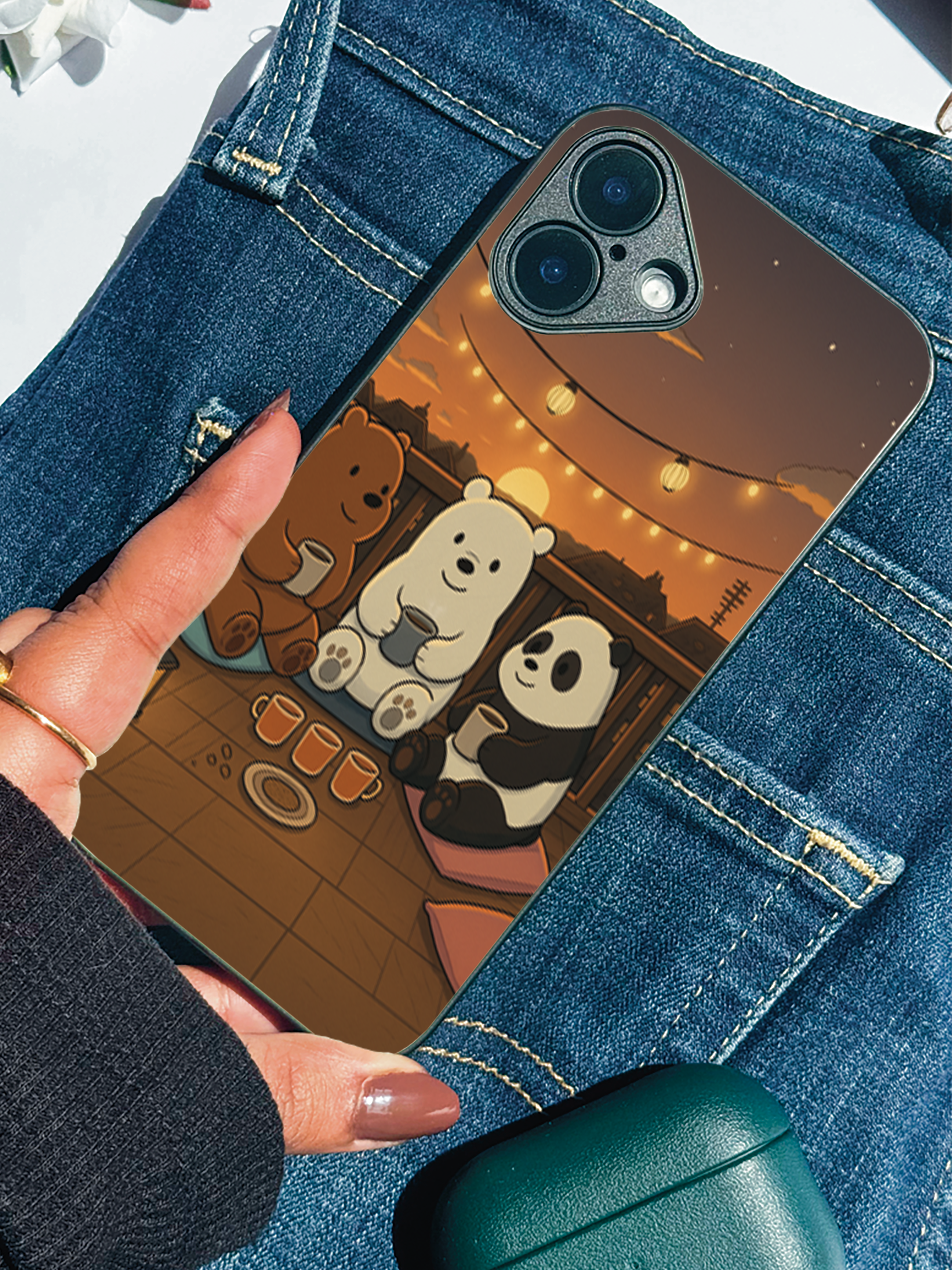 Tea Time Trio iPhone Covers (11–16) Series | Cute Design