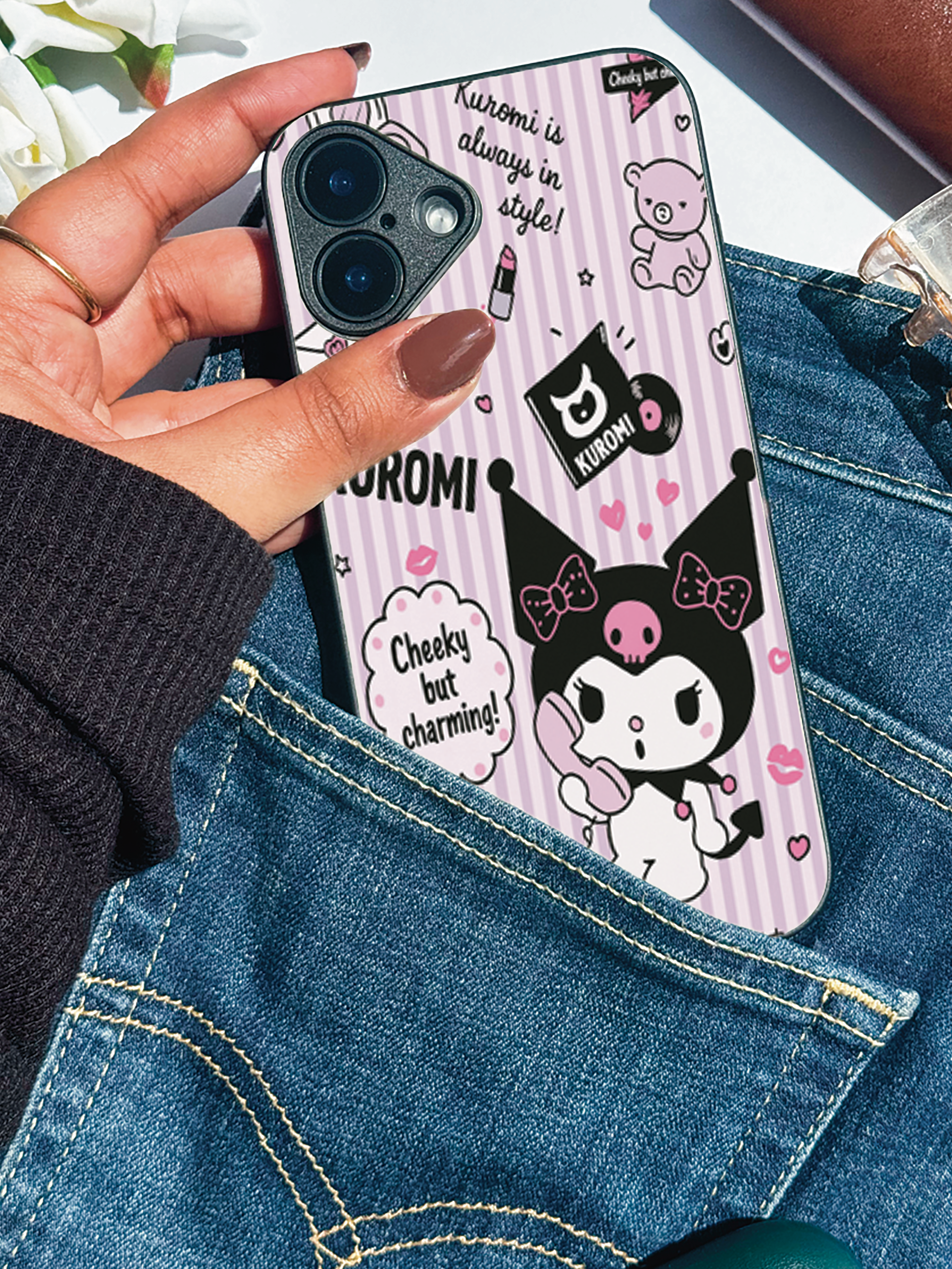 Cheeky Kuromi Vibes iPhone Covers (11–16) Series | Cute Design