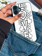 Love in Ink Printed Glass Back iPhone Covers (11–16) Series | Aesthetic Designs