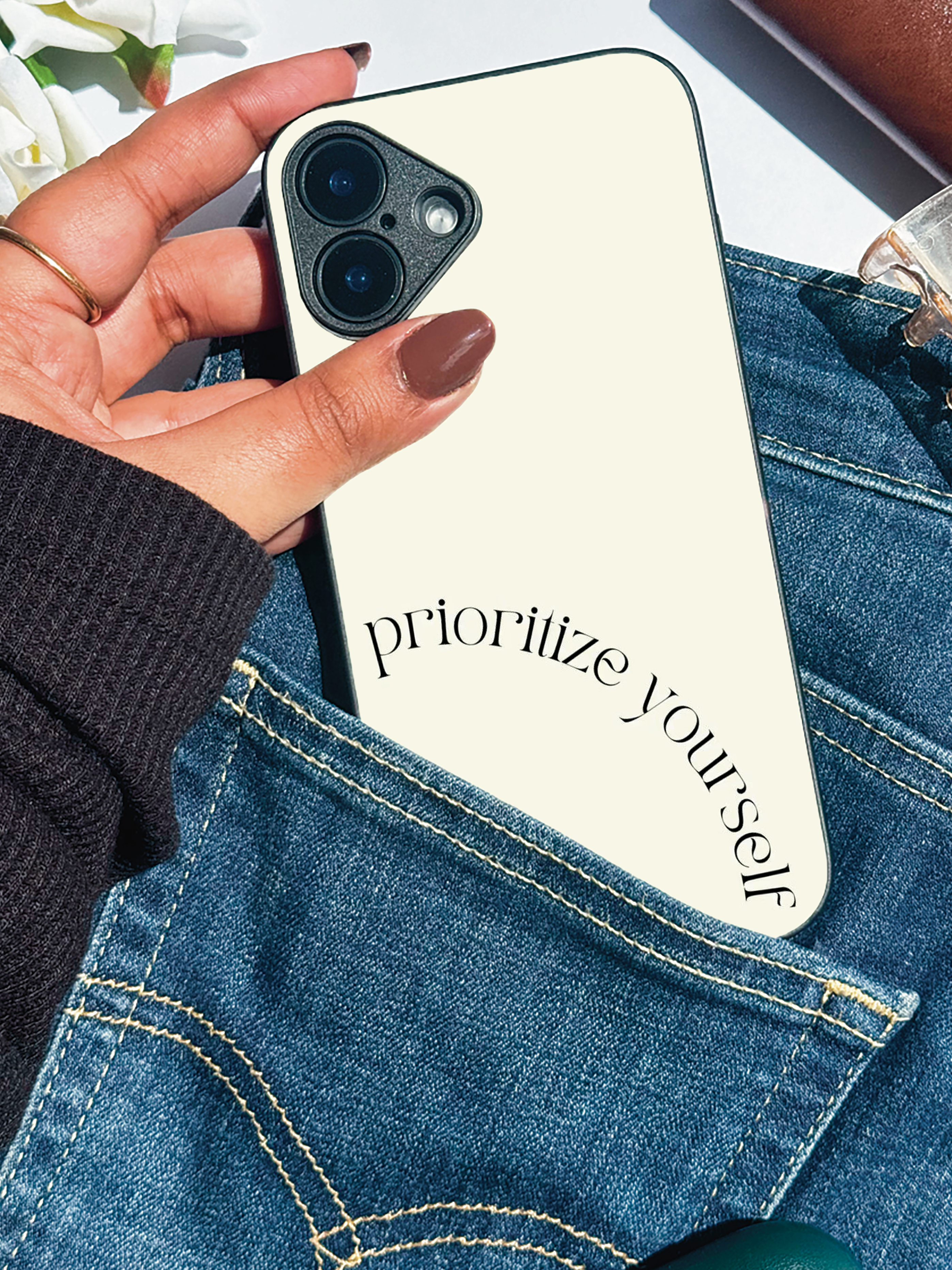 Self First Case iPhone Covers (11–16) Series | Aesthetic Design