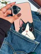 Whisker Love Printed Glass Back iPhone Covers (11–16) Series | Cute Design