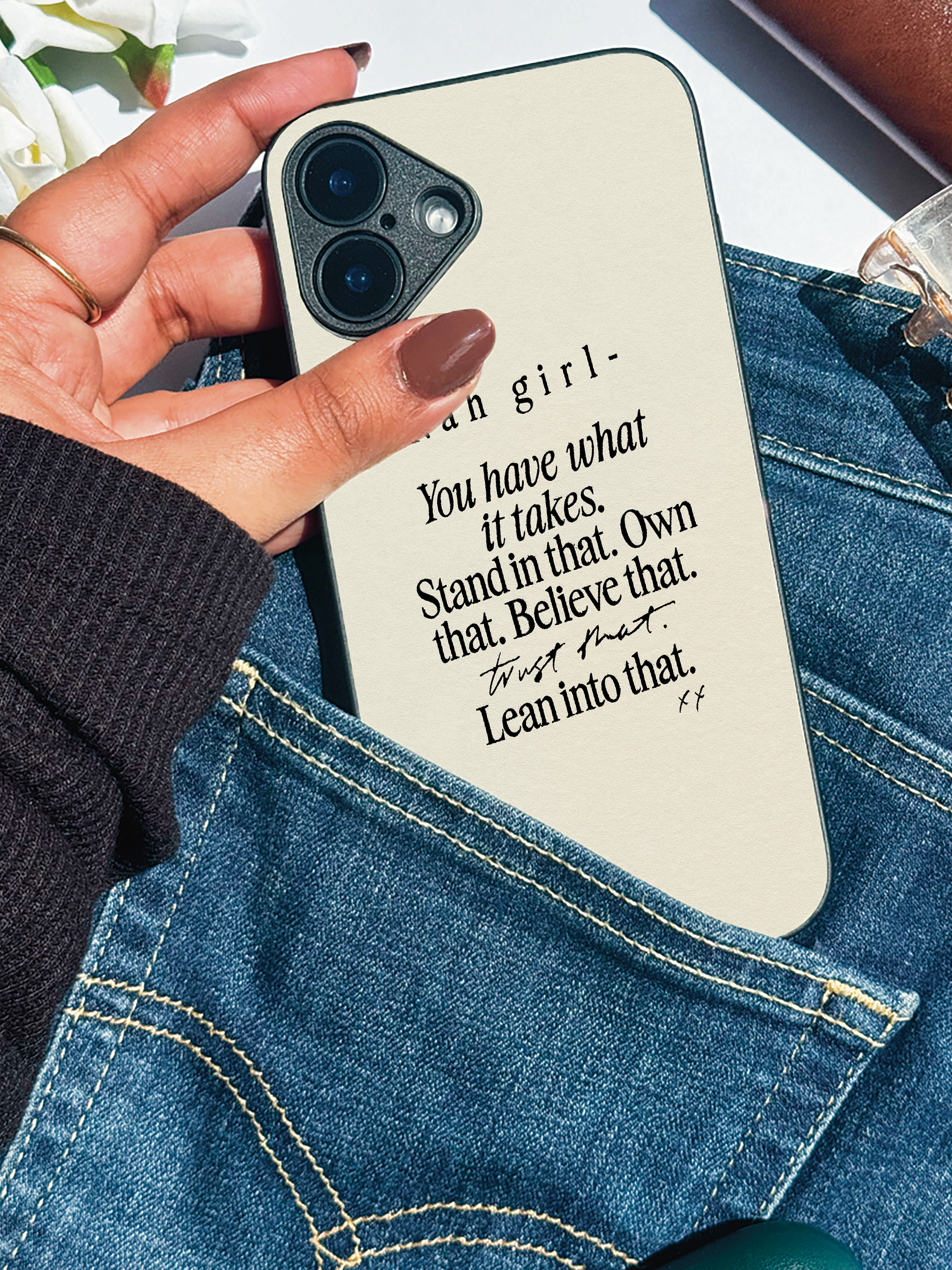 Power Within iPhone Covers (11–16) Series | Aesthetic Design