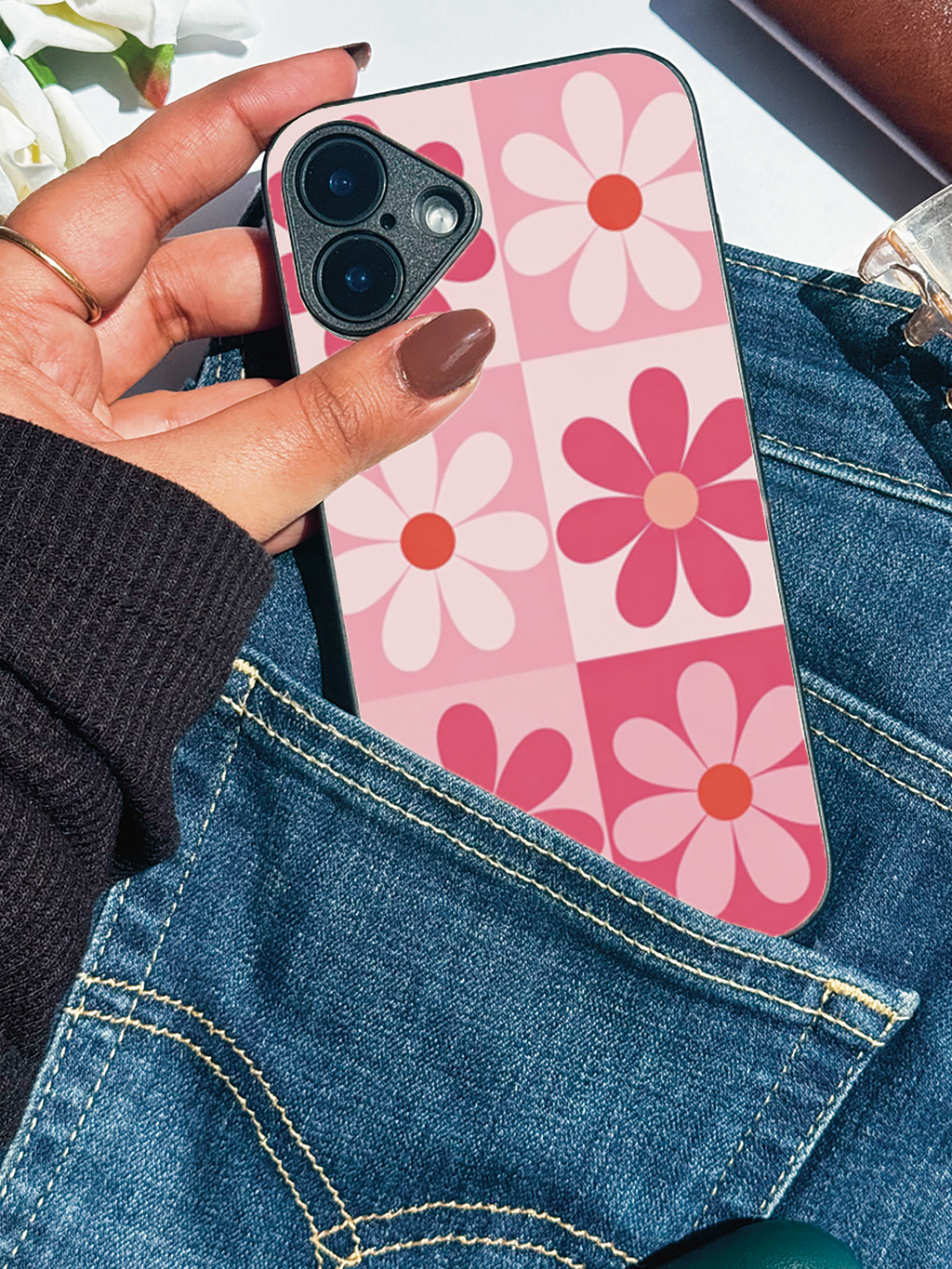 Floral Funk iPhone Covers (11–16) Series | Cute Design