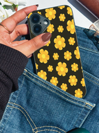 Sunset Petals Printed Glass Back iPhone Covers (11–16) Series | Cute Designs