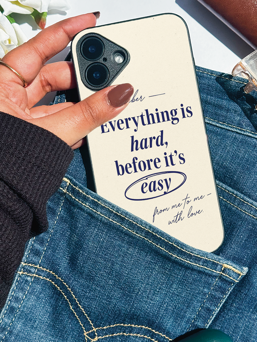 Soft Reminder iPhone Covers (11–16) Series | Aesthetic Design