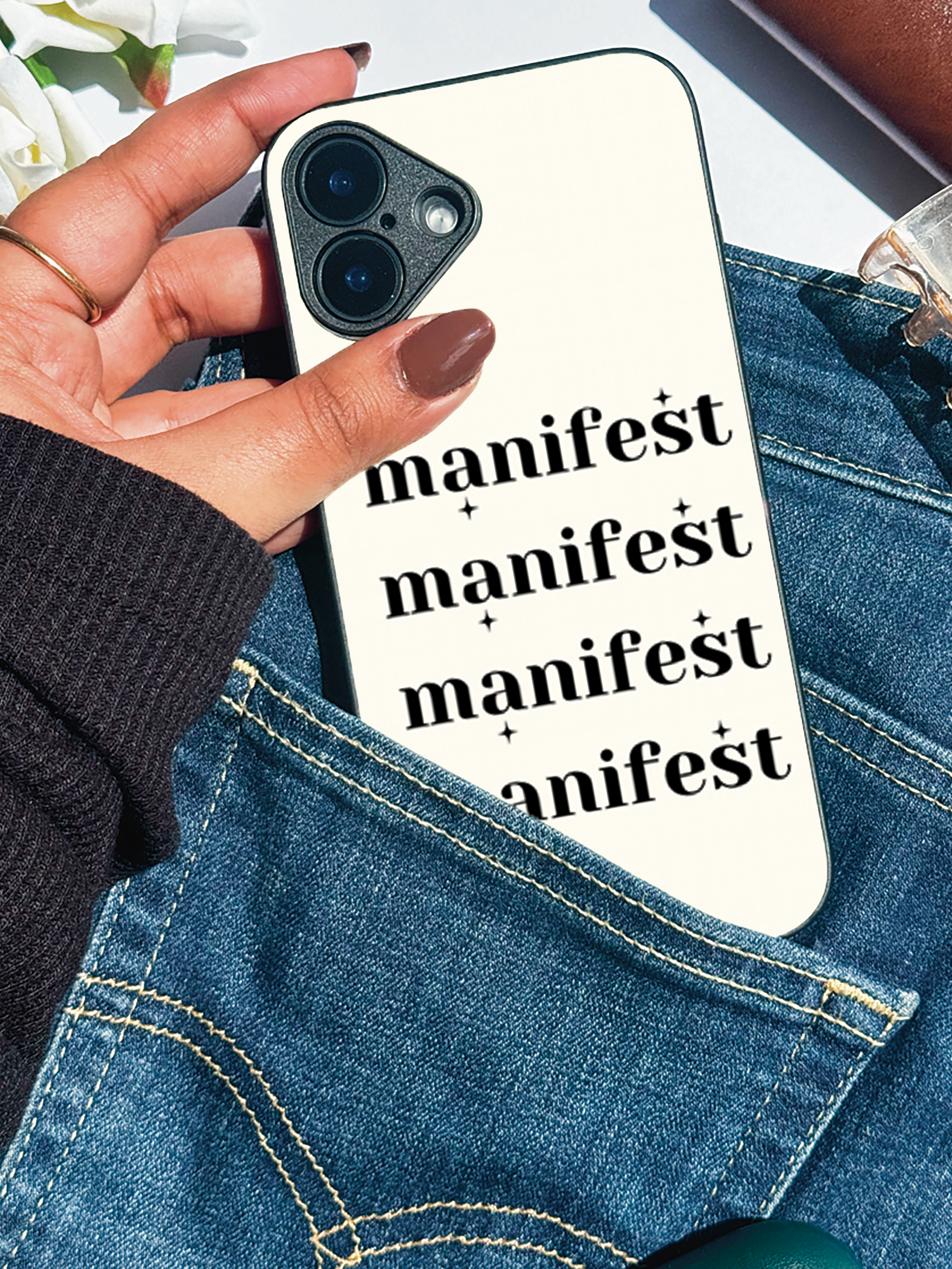 Manifest Magic iPhone Covers (11–16) Series | Aesthetic Design
