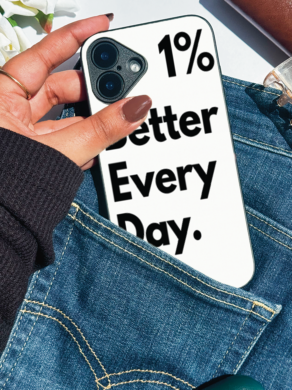 Better Every Day iPhone Covers (11–16) Series | Aesthetic Design