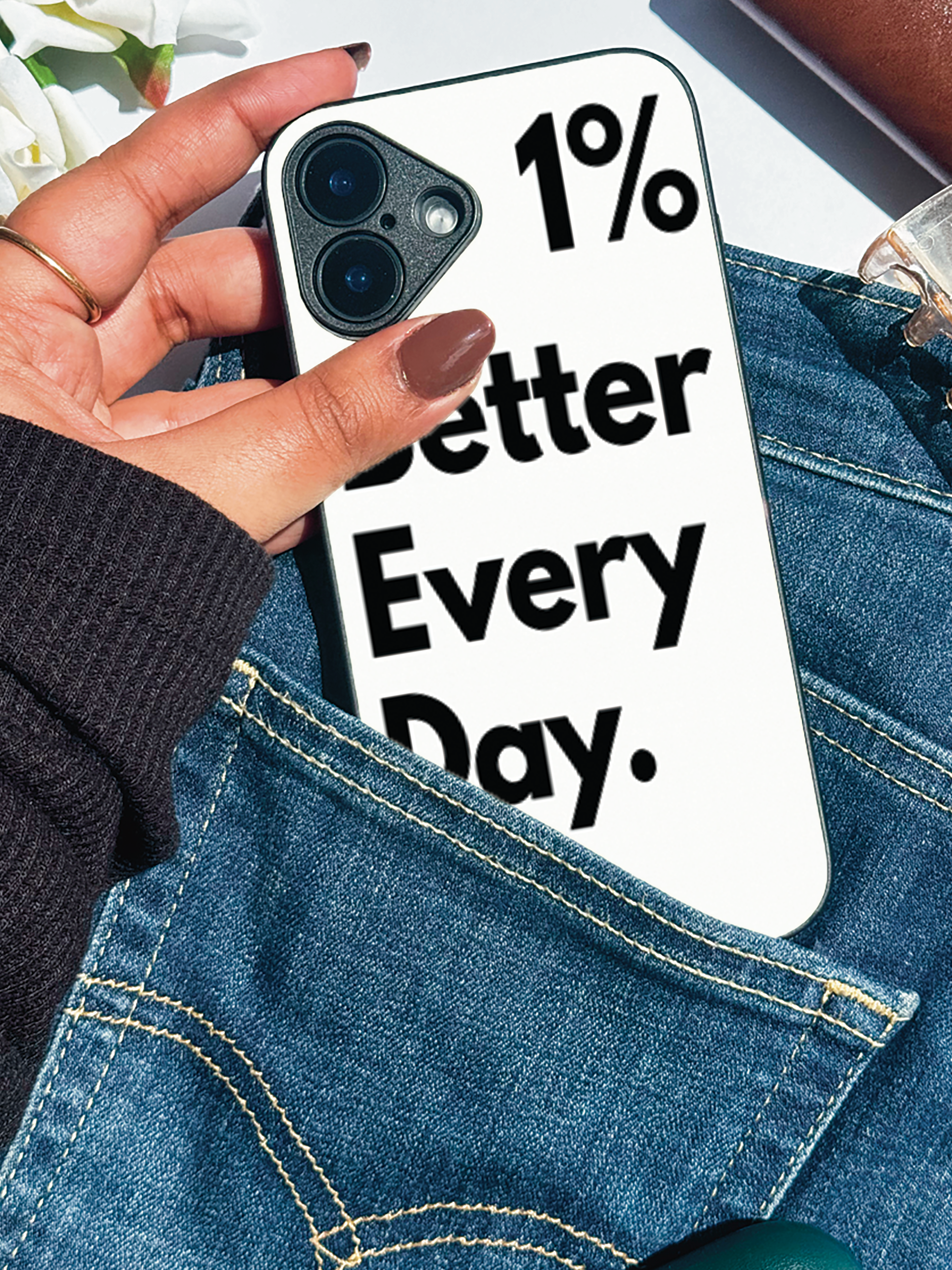 Better Every Day iPhone Covers (11–16) Series | Aesthetic Design
