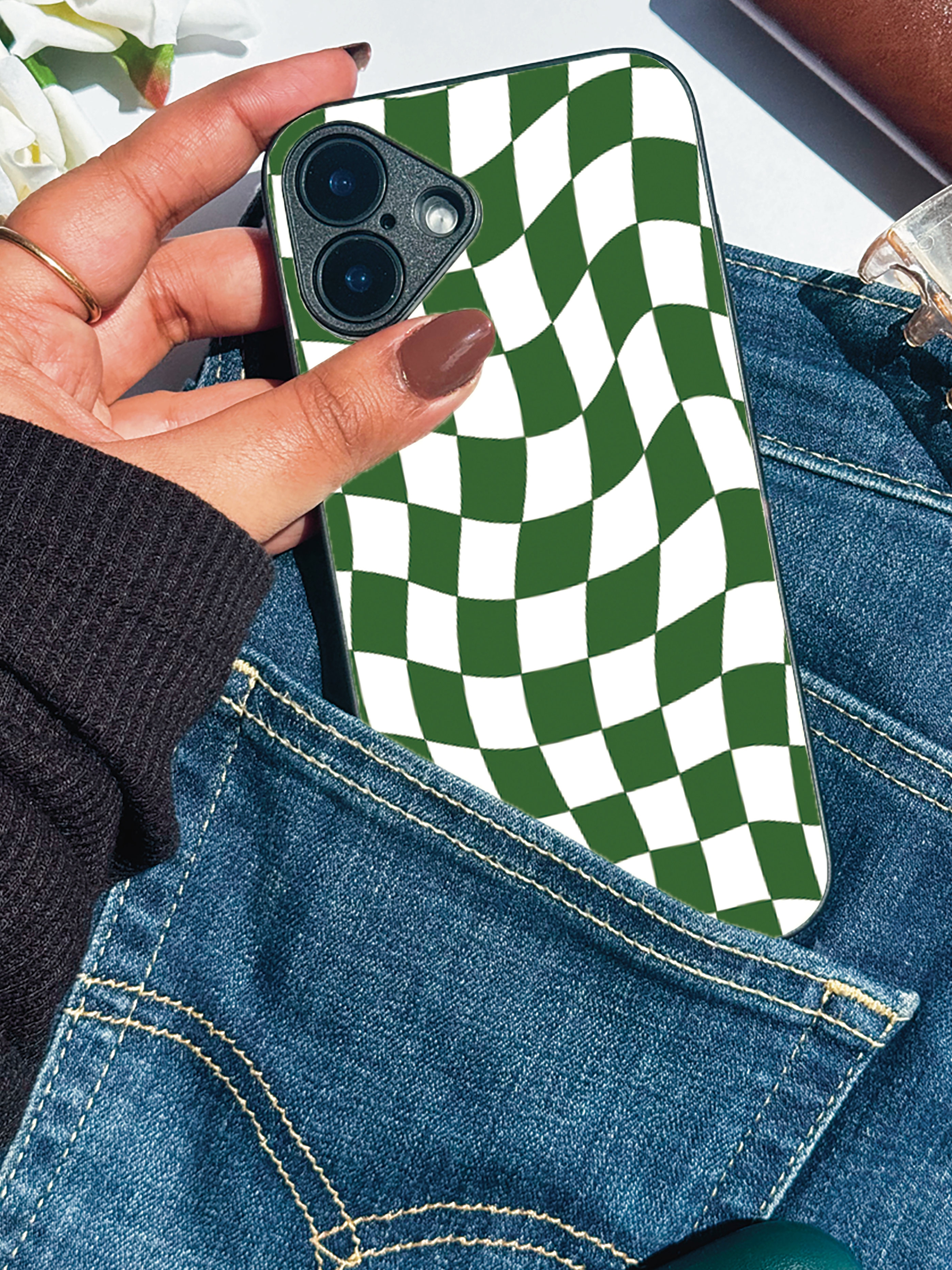 Optic Flow iPhone Covers (11–16) Series | Aesthetic Design