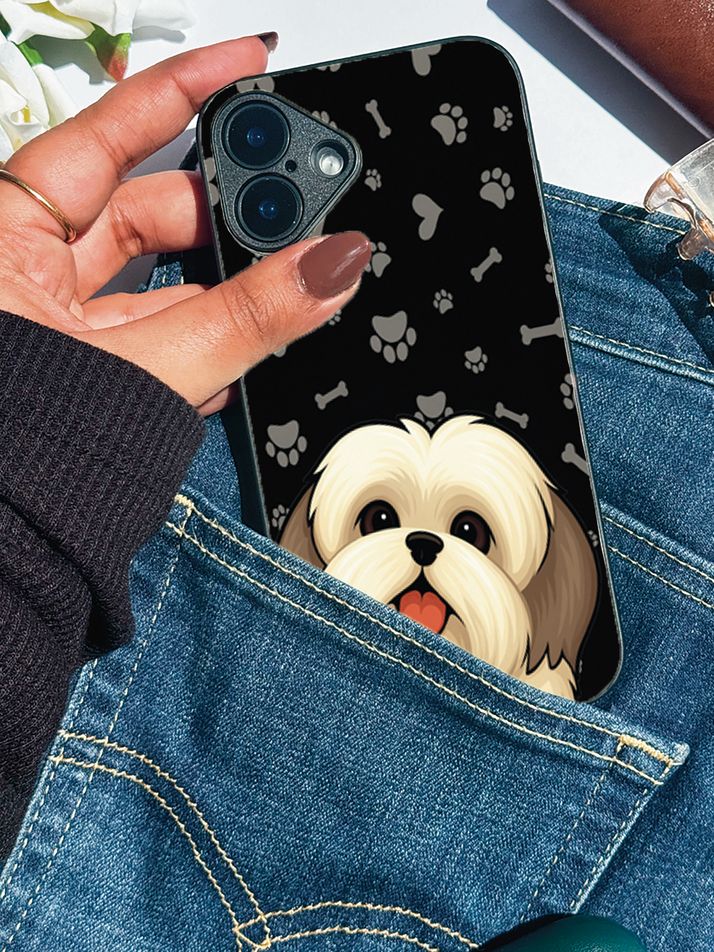 Fluffy Love iPhone Covers (11–16) Series | Cute Design