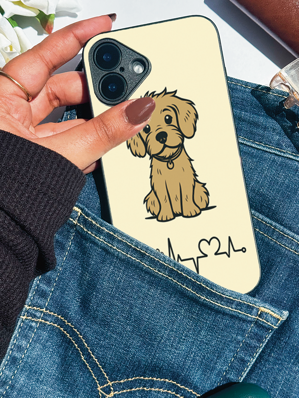 Pawfect Love  iPhone Covers (11–16) Series | Cute Design