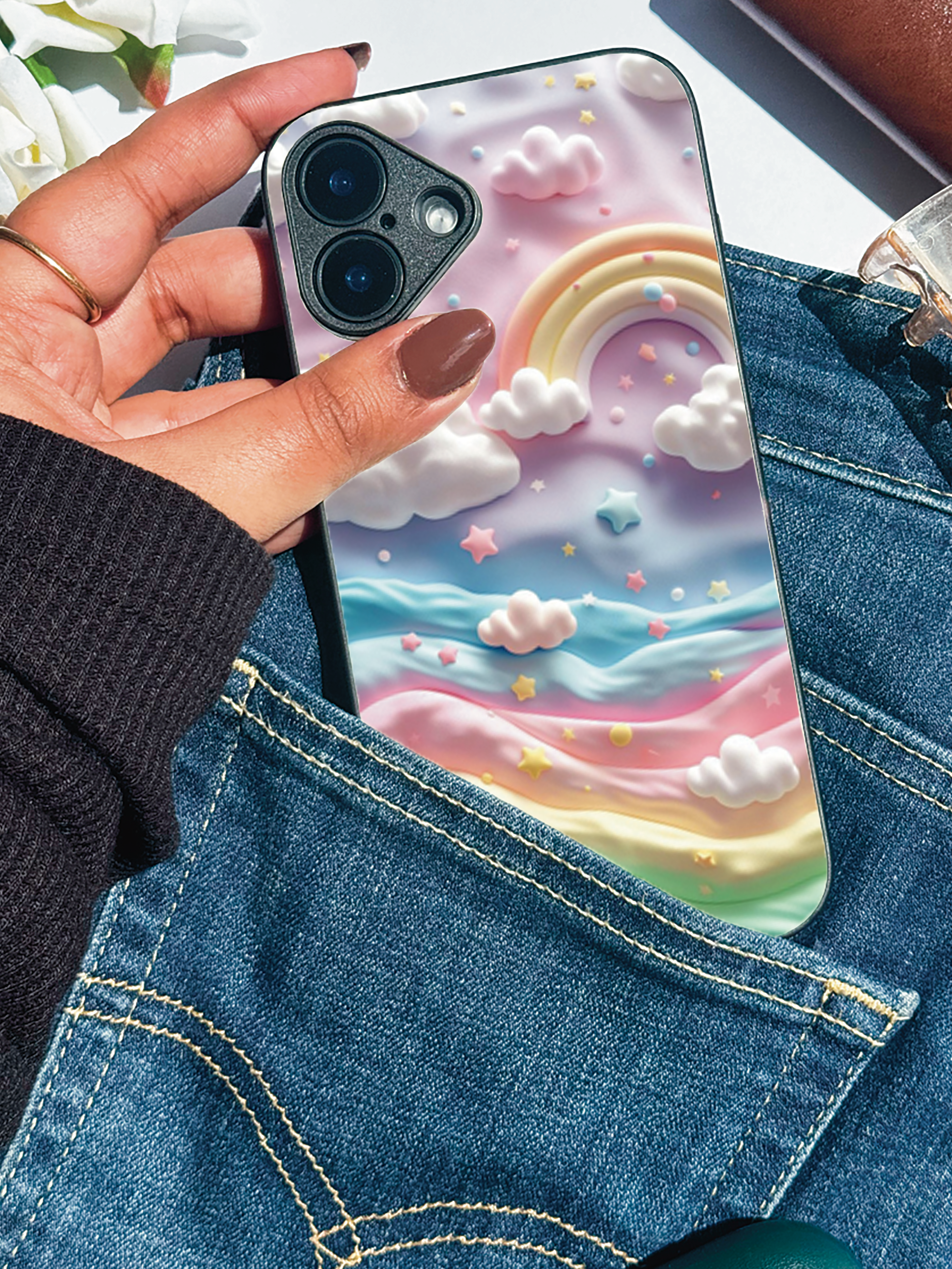 Whimsy Cloud iPhone Covers (11–16) Series | Cute Design