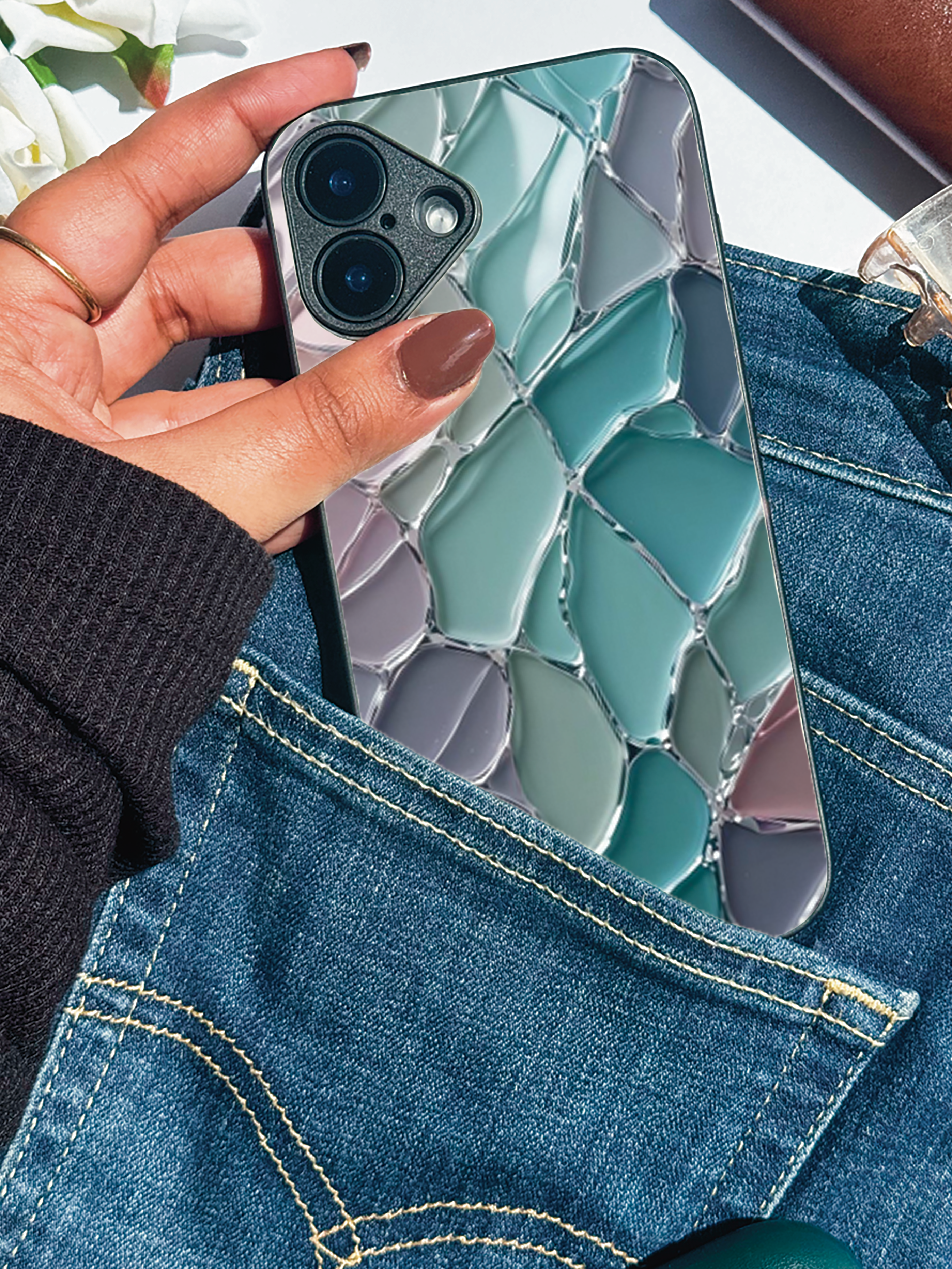 Ocean Glaze iPhone Covers (11–16) Series | Aesthetic Design