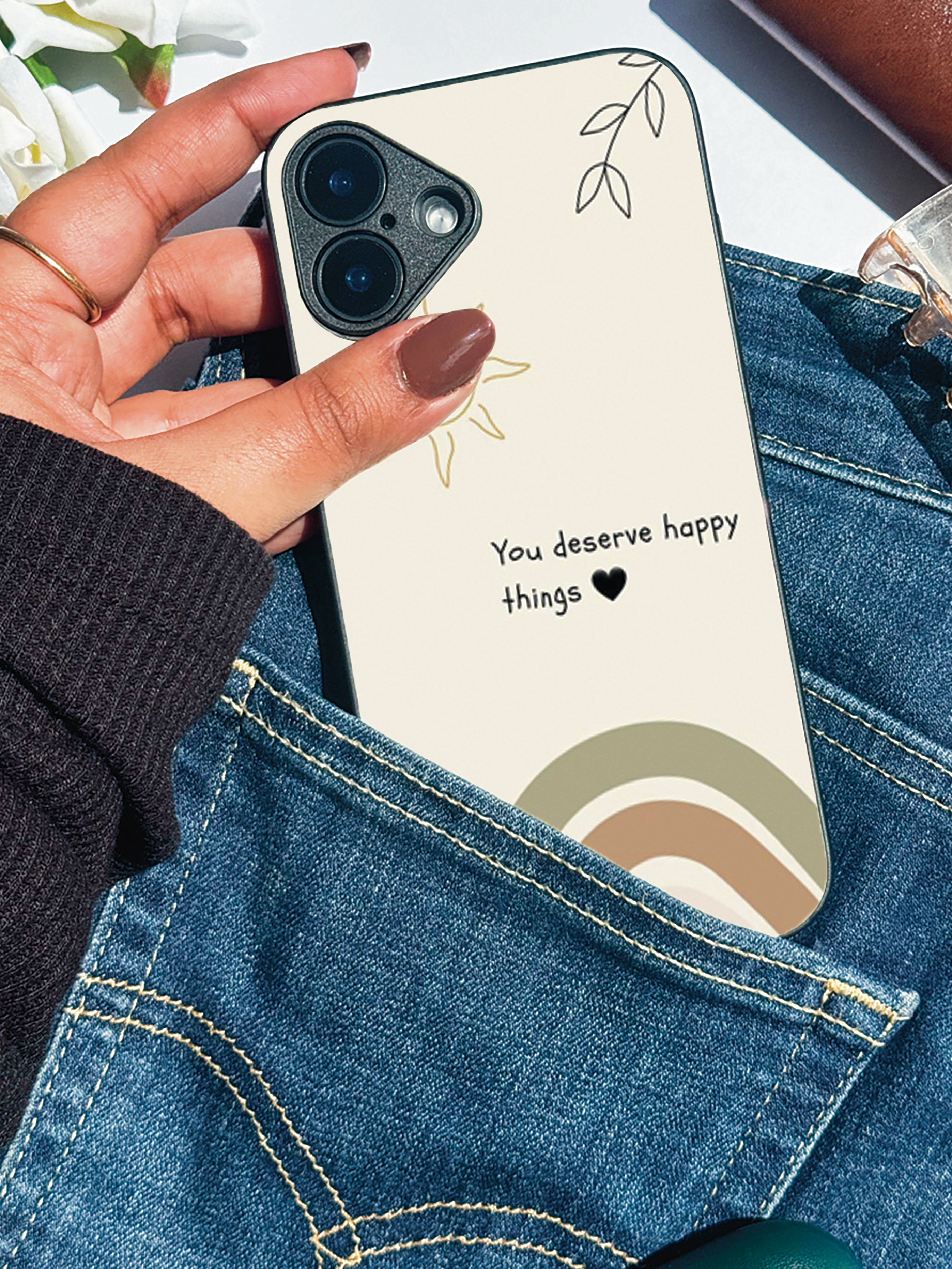 Happy Things iPhone Covers (11–16) Series | Cute Design