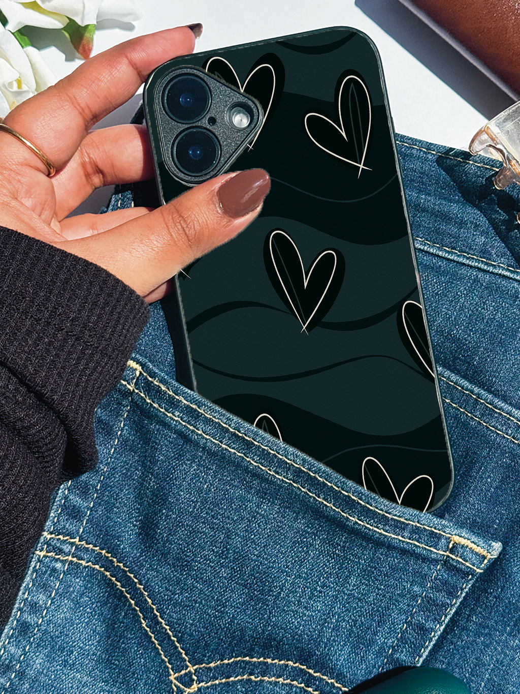 Dark Desire iPhone Covers (11–16) Series | Cute Design