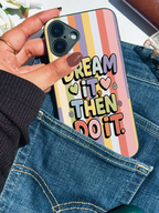 Dream & Do Printed Glass Back iPhone Covers (11–16) Series | Cute Designs