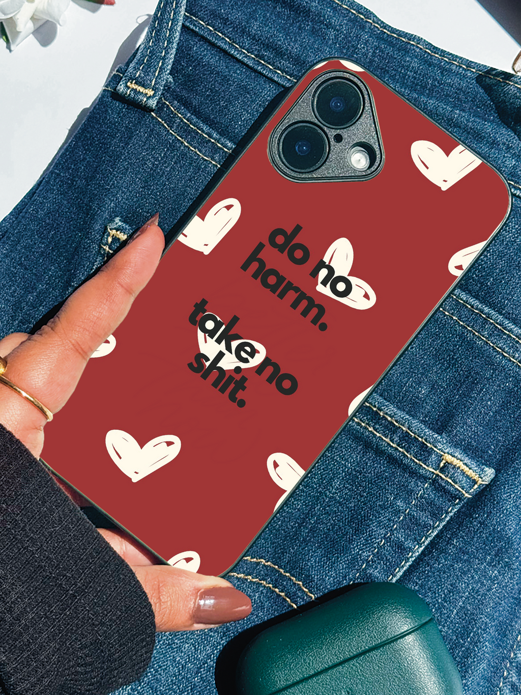 Bold Heart iPhone Covers (11–16) Series | Cute Design