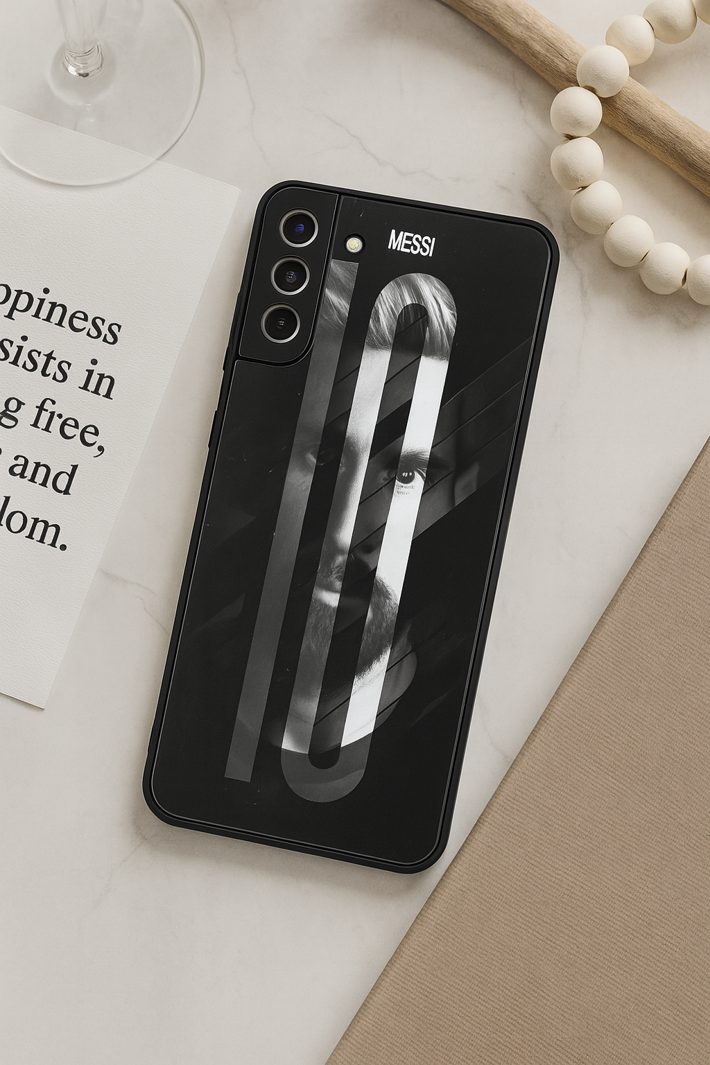 GOAT10 Edition Premium Glass Back Cover For Samsung Galaxy S, A, M & F Series