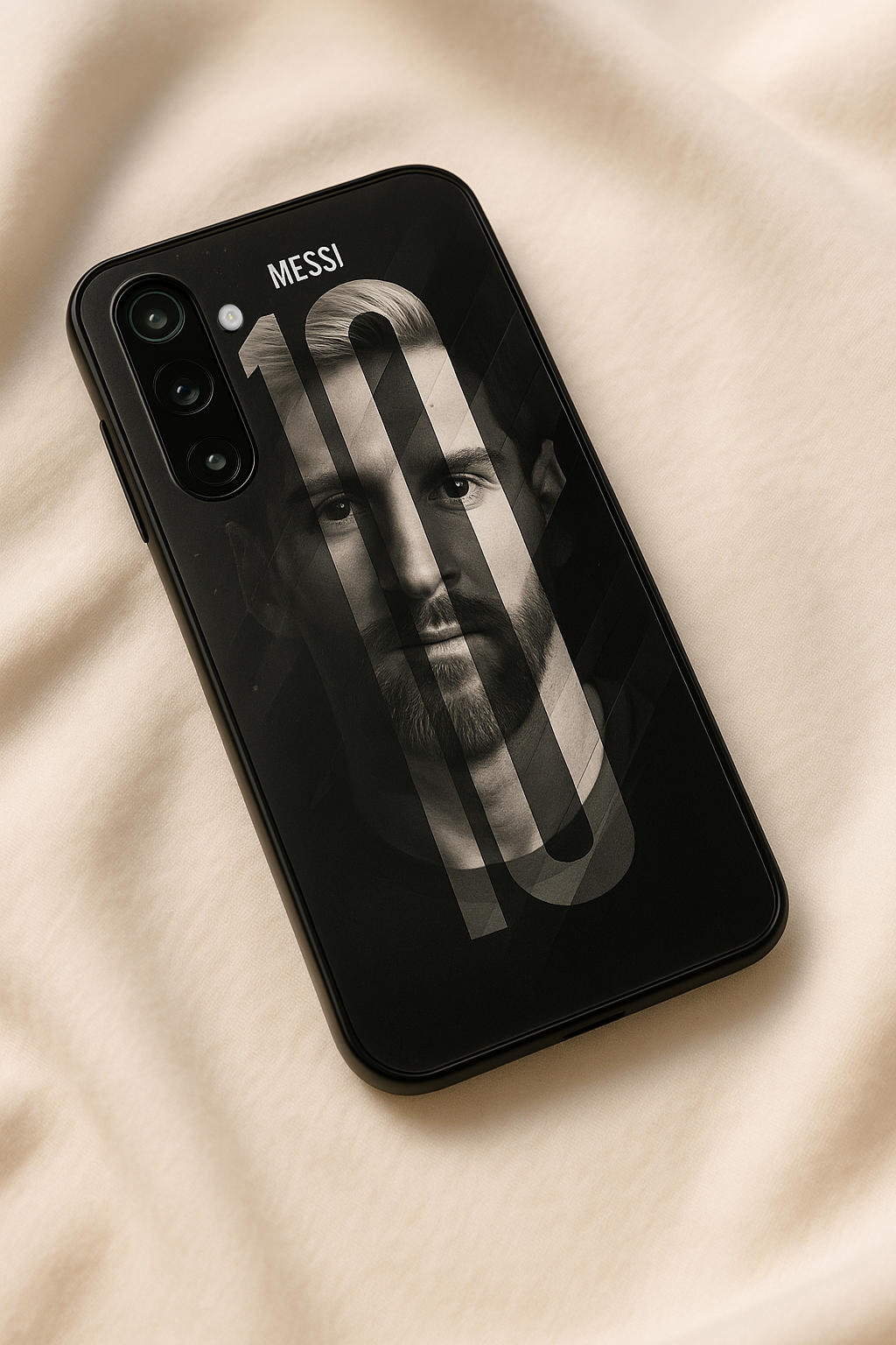 GOAT10 Edition Premium Glass Back Cover For Samsung Galaxy S, A, M & F Series