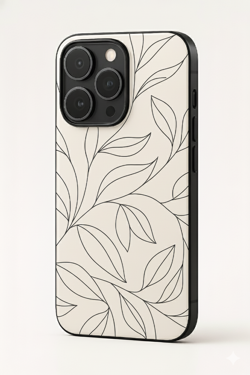 The Petal Sketch  iPhone Covers (11–16) Series | Aesthetic Design