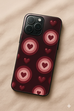 Cupid’s Target Printed Glass Back iPhone Covers (11–16) Series | Aesthetic Design